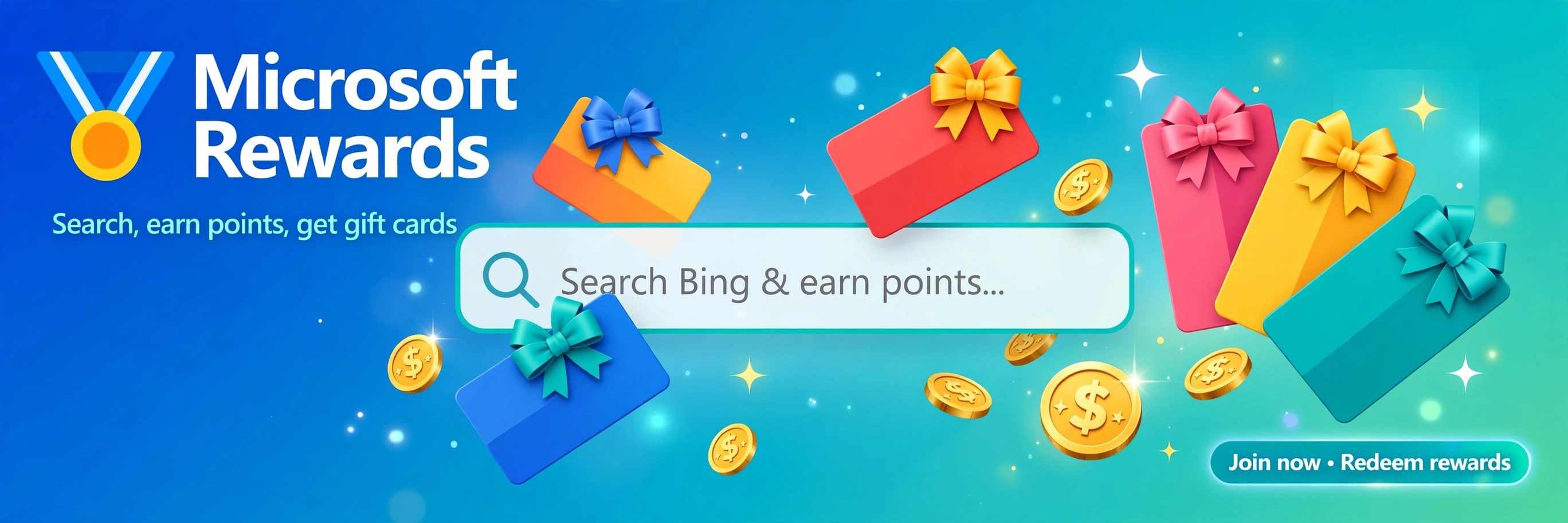 Microsoft Rewards — search, earn points, get gift cards